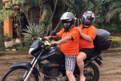 Hospedes com suas motos na Pousada Villa Nakara3